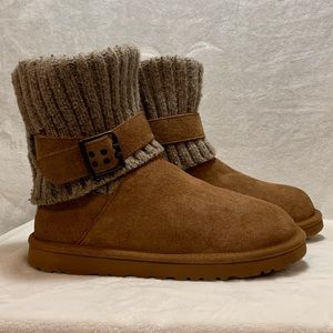 Ugg Australia Cambridge Chestnut Leather Buckle women's size 7